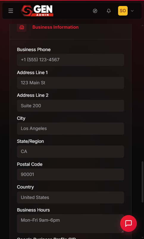 SGEN admin screenshot configure-site-identity-business-info-age-gate-03